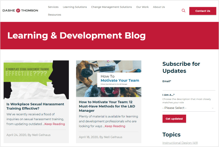 Dashe & Thomson’s Blog Dashe & Thomson’s eLearning Blog