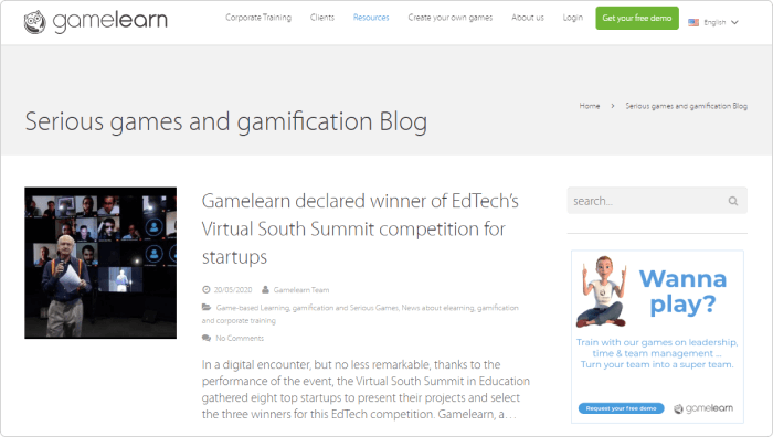 Gamelearn Blog Gamelearn eLearning Blog