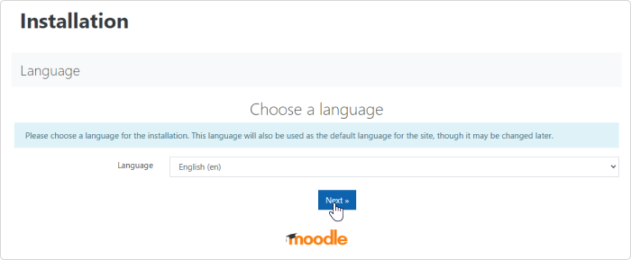 Moodle LMS installation