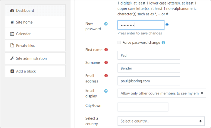 Setting up an admin account in Moodle Setting up an admin account in Moodle LMS