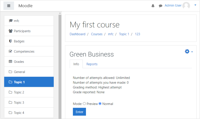 Uploaded iSpring module in Moodle Uploaded iSpring module in Moodle LMS