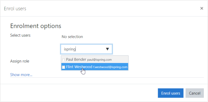 Enrolment options in Moodle Enrolment options in Moodle LMS