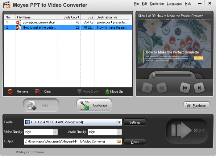 Moyea PPT to Video Converter