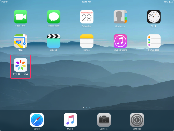 how to display safari full screen on ipad