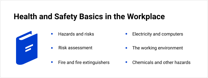 An example of microcourses Health and safety basics in the workplace