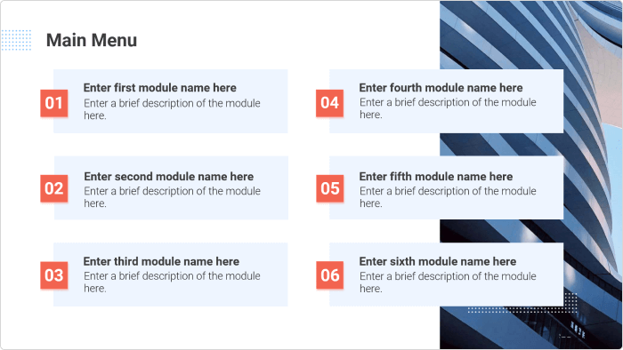 english powerpoint presentation structure