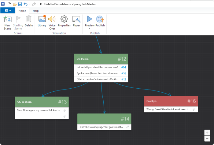 Creating scenes in iSpring Suite Max