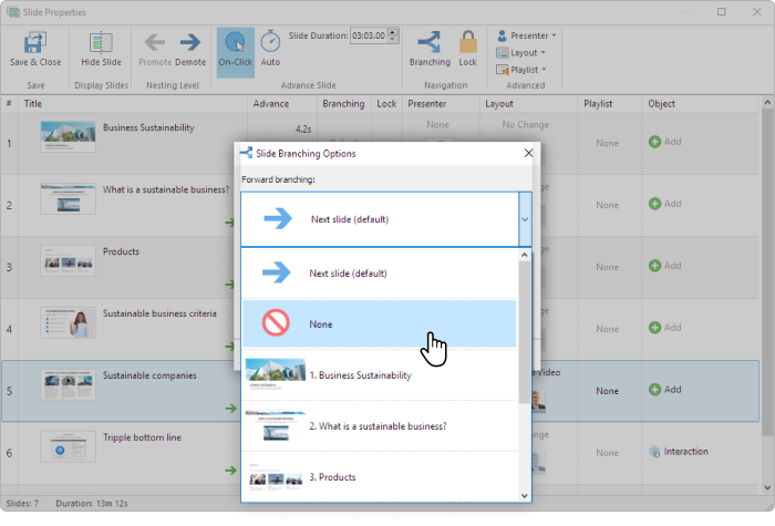 Blocking navigation in a slide-based course Blocking navigation in a slide-based course in iSpring Suite Max