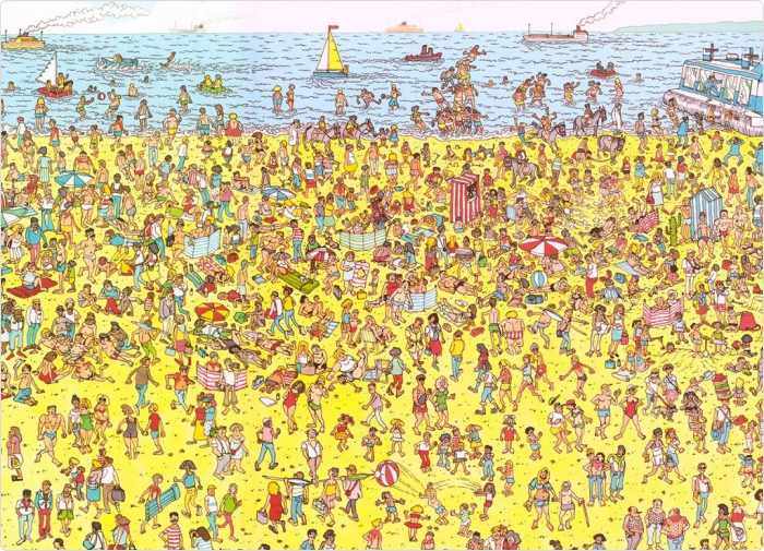 An image from the book “Where’s Waldo?”