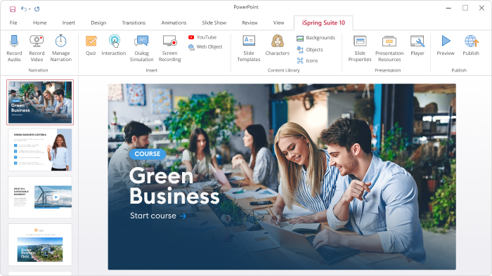 iSpring Suite Max iSpring Suite Max authoring
tool
