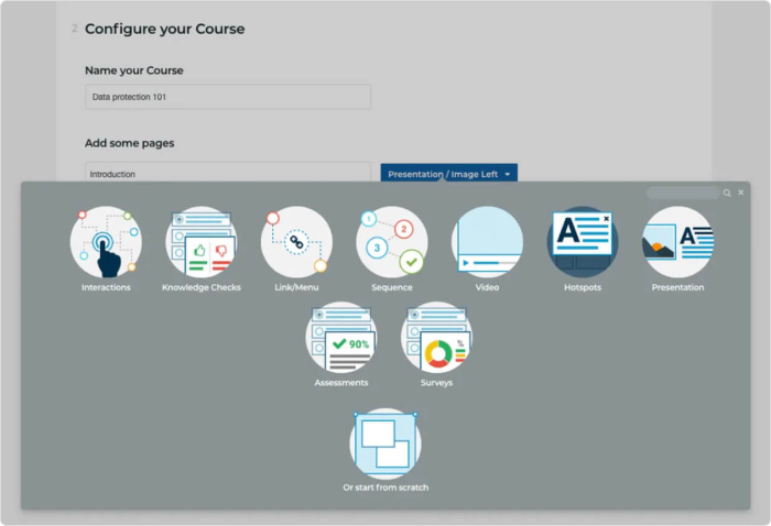 Elucidat authoring tool