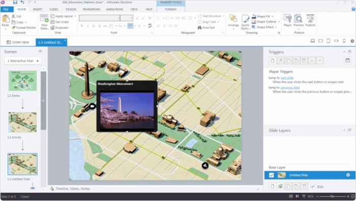 Articulate 360 simulation software