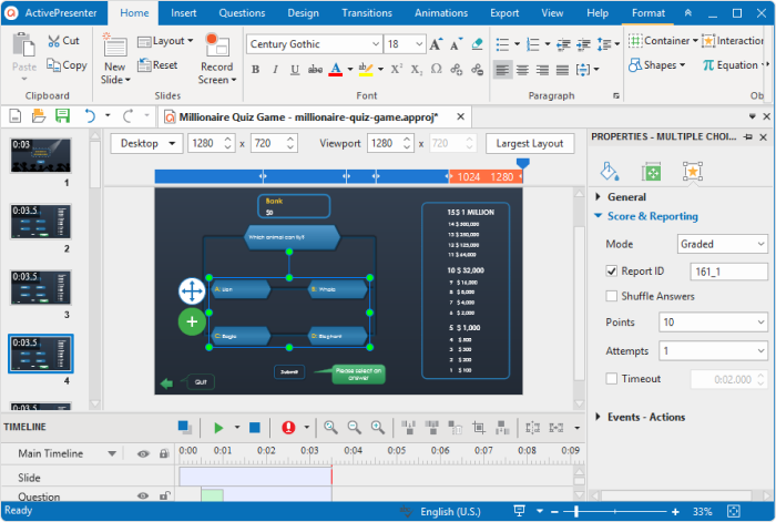 Atomi ActivePresenter 8 simulation software