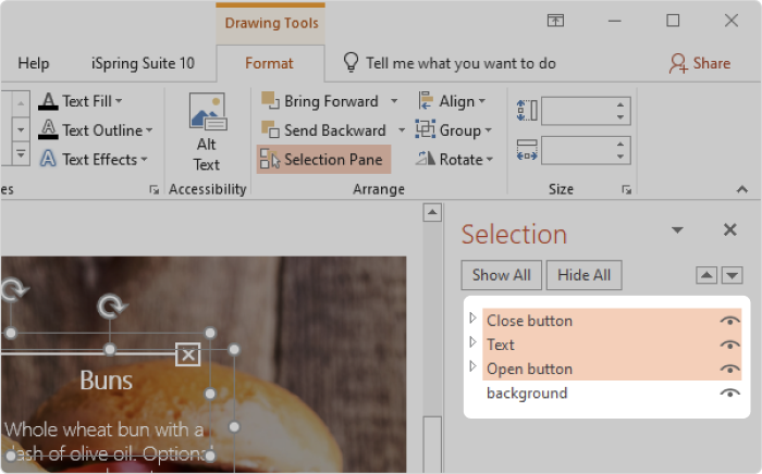 Selection Pane in PowerPoint