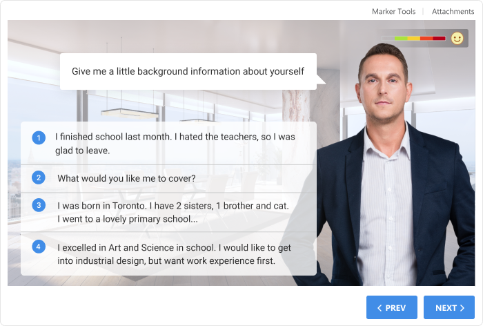 Dialogue Simulation in iSpring Suite Max Dialogue Simulation