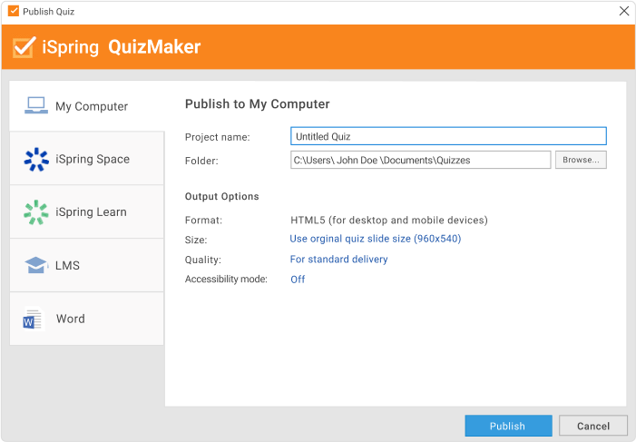 iSpring Quizmaker