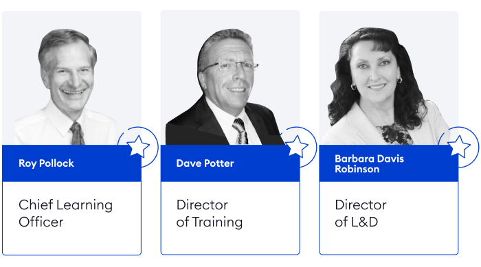 Training experts opinions Training experts