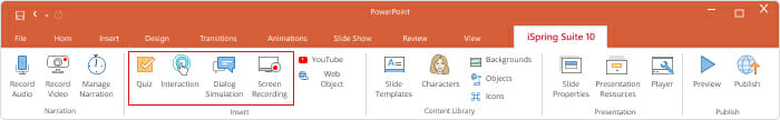 iSpring Suite tools iSpring Suite Max tools