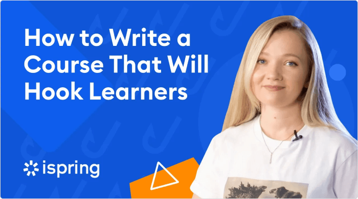 how to write a course to hook learners
