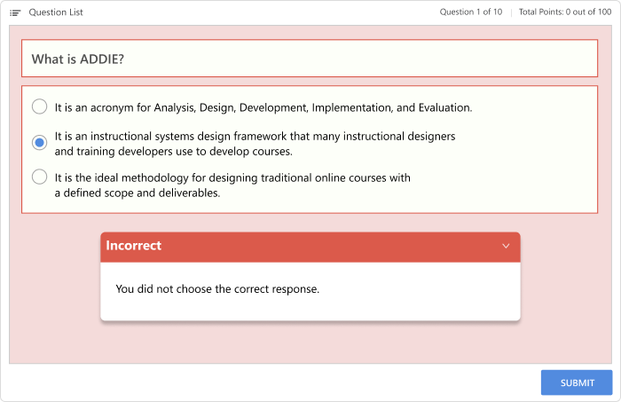 Using Bloom's Taxonomy to create higher order questions in eLearning