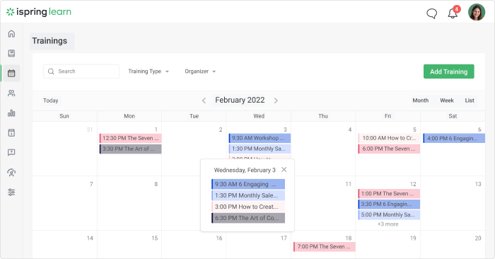 iSpring Learn Zoom meetings Scheduling sessions in iSpring Learn