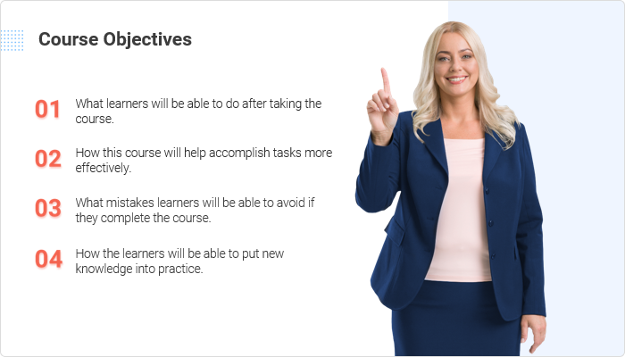 Course objectives template