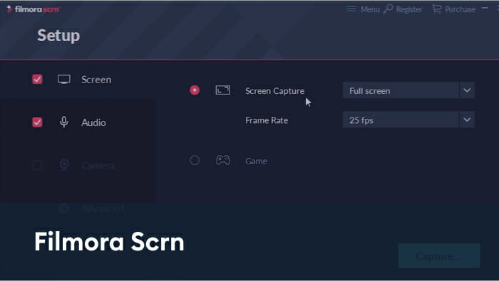 Filmora Screen recorder