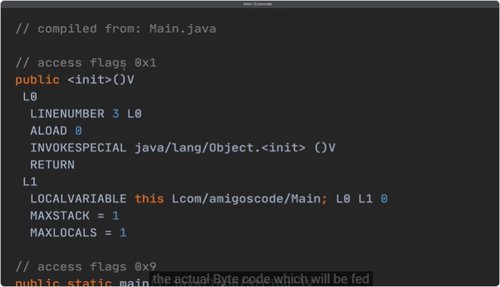 A screenshot from a Java lesson