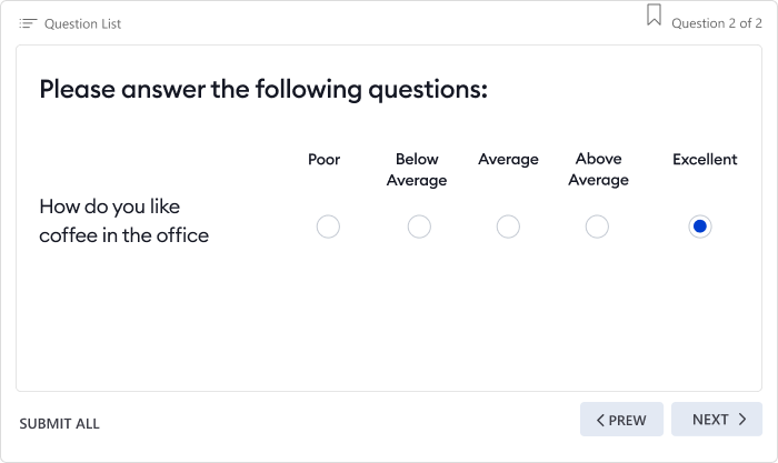 Likert scale questions