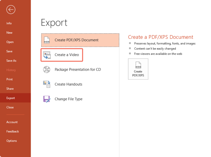 Create Video in PowerPoint Create Video in PowerPoint