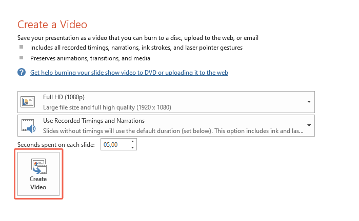 Create a Video in PowerPoint Create a Video in PowerPoint