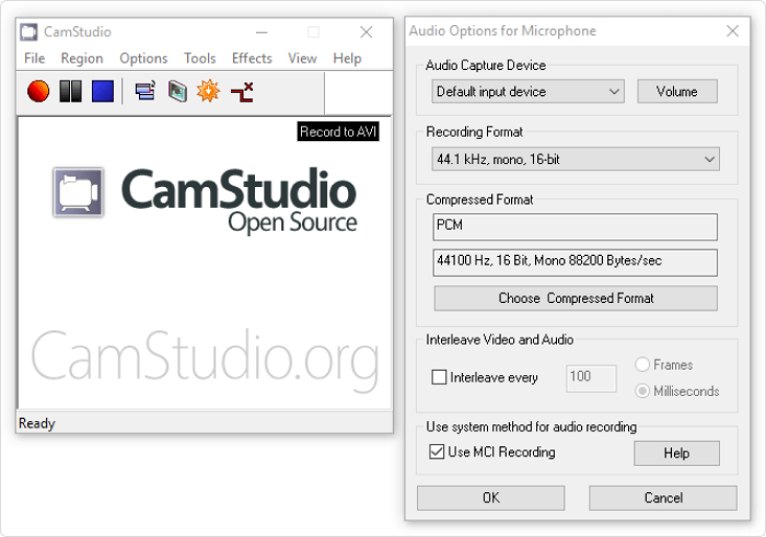 Cam Studio tool