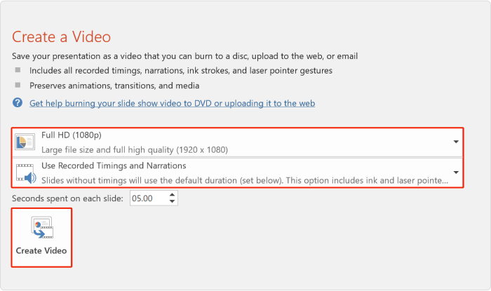Create a Video menu Create a Video menu