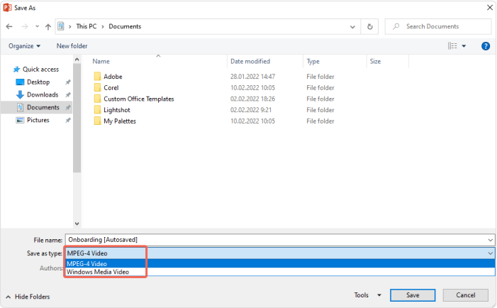 Save PPT as Video Save PPT as Video