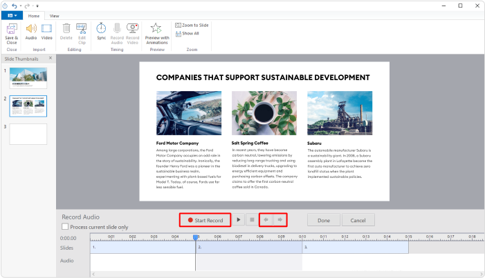 iSpring Suite Audio Editor