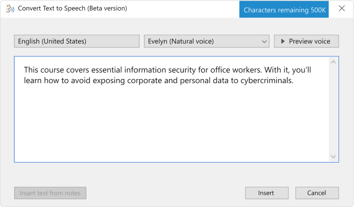 iSpring Suite Text-To-Speech Converter iSpring Suite Text-To-Speech Converter