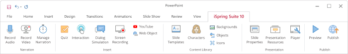 PowerPoint ribbon