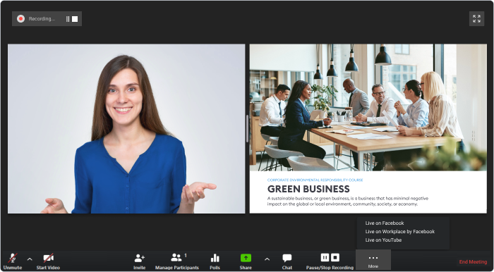 Video confeerencing integration in iSpring Learn Video confeerencing integration