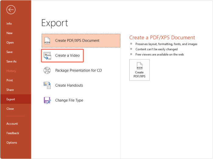 How to Convert PowerPoint (PPT) Into MP4 Video