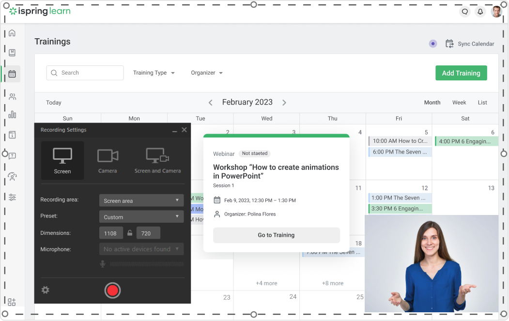 iSpring Suite screen recorder iSpring Suite screen recorder