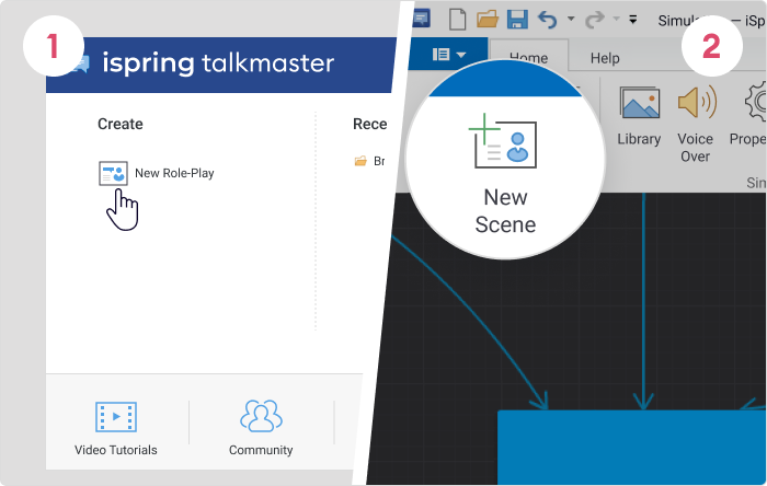 iSpring TalkMaster interface iSpring TalkMaster interface