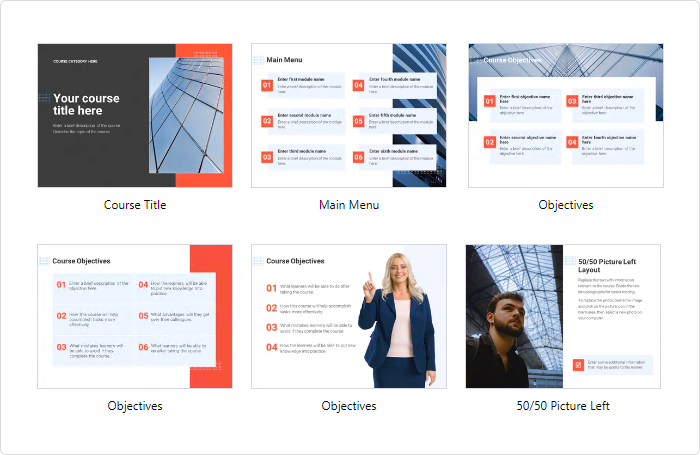 iSpring Suite course template iSpring Suite template