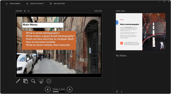 Presenter View for Slides Presenter View in PowerPoint