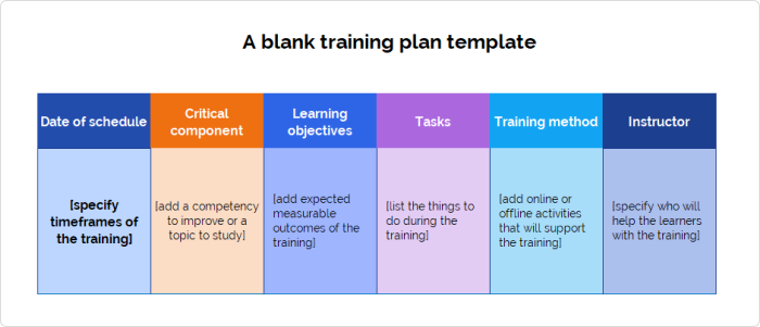 Training plan example