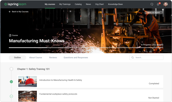 Learning track Learning track in iSpring Learn