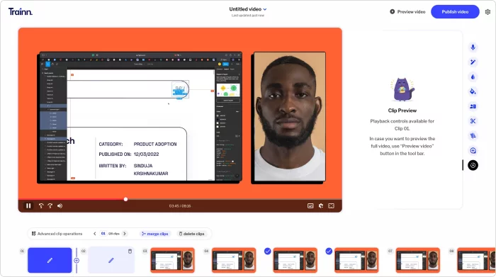 Trainn interface Trainn