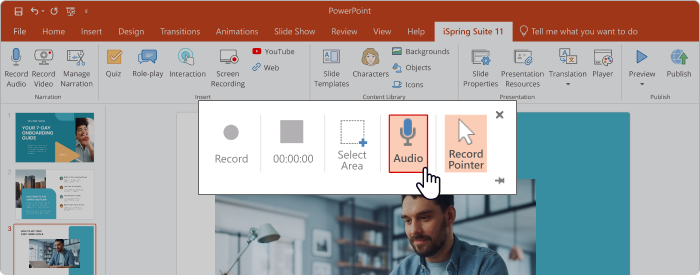 How To Screen Record In PowerPoint With Audio