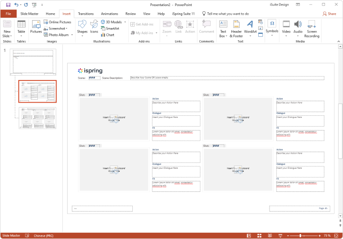 A screenshot showing a customized PowerPoint slide