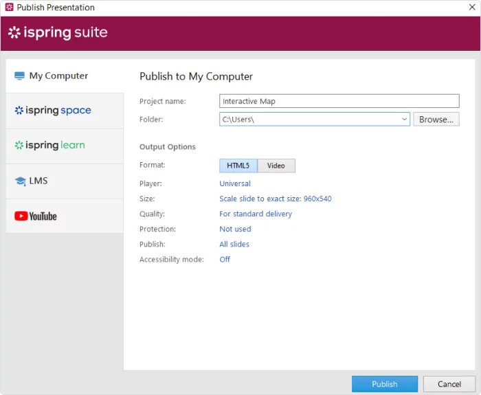Publish your interactive map Publish an interactive map