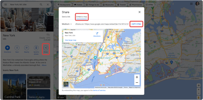 How to display Google Maps in PowerPoint